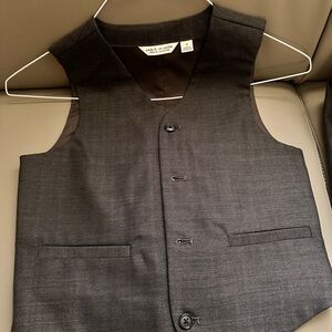 Janie and Jack Black Matching Vest Set Size 10